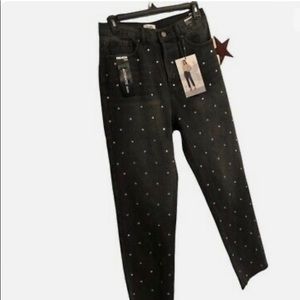 NWT Simple Society Super High Rise Straight Leg Jean